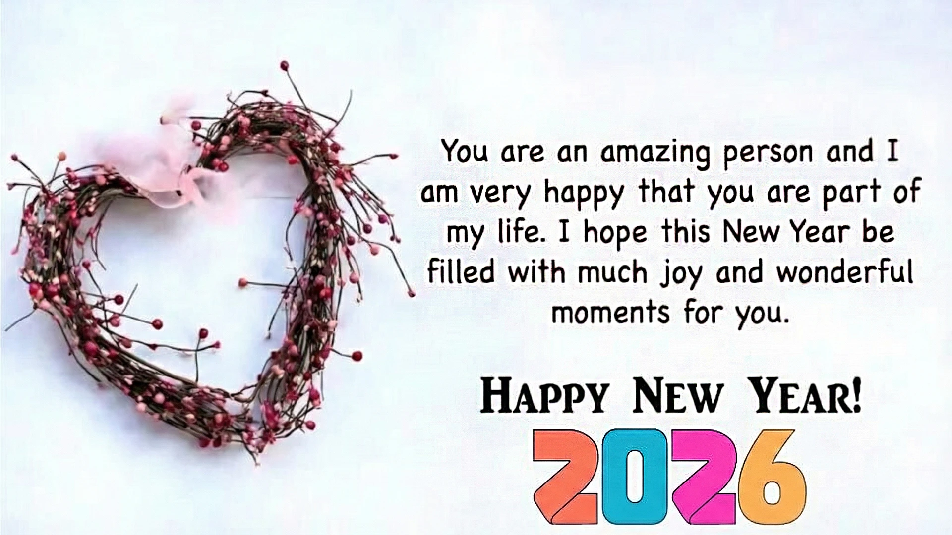 Happy New Year Images for Crush 2026 ^ May this year become special and good for you
